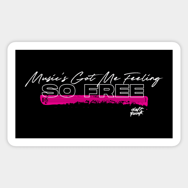 Music Makes Me Feel So Free Sticker by scottgarland